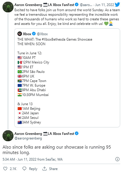 量大管飽!負責人:Xbox+B社遊戲展示會時長約95分鐘 量大管飽!負責人:Xbox+B社遊戲展示會時長約95分鐘