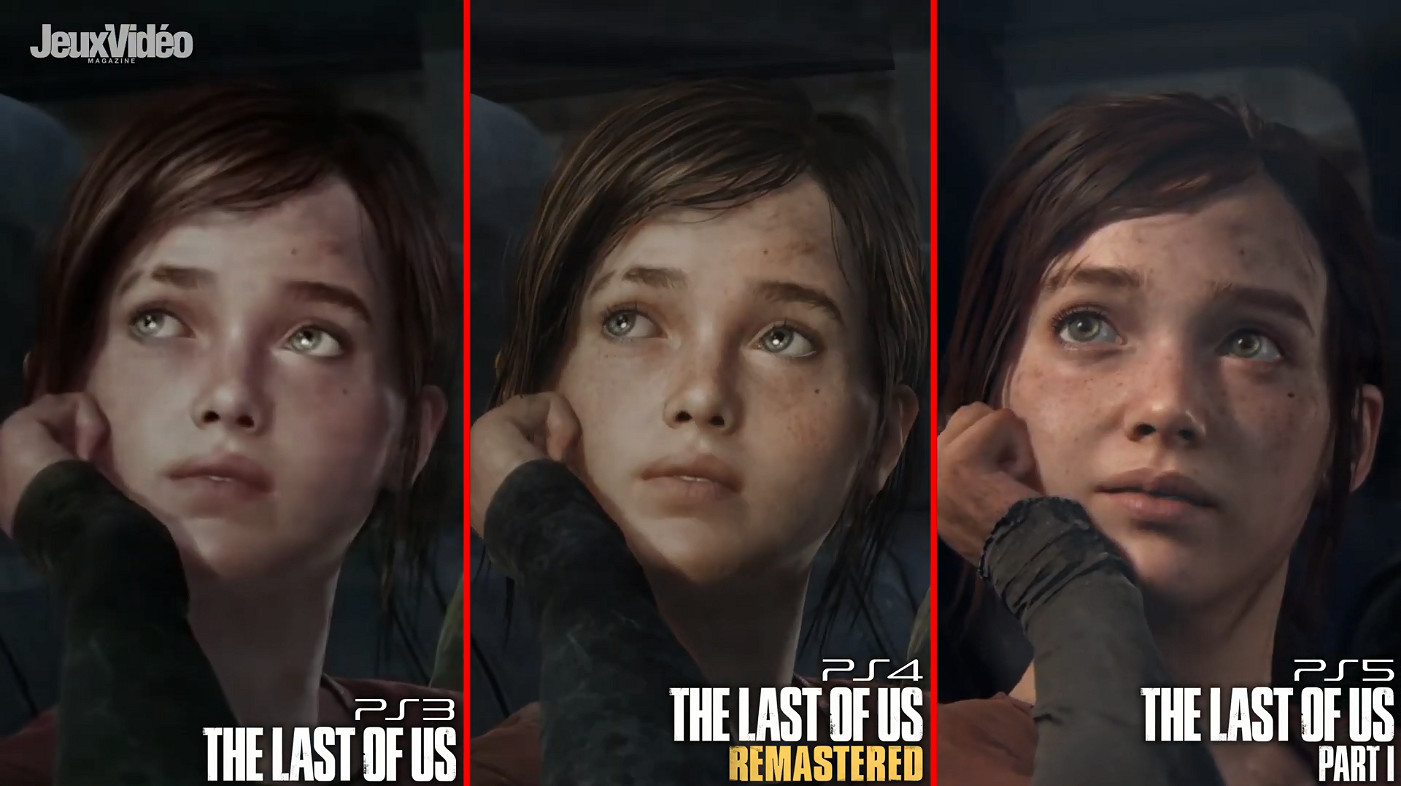 《最後生還者》PS3原版/PS4復刻版/PS5重製版畫面對比