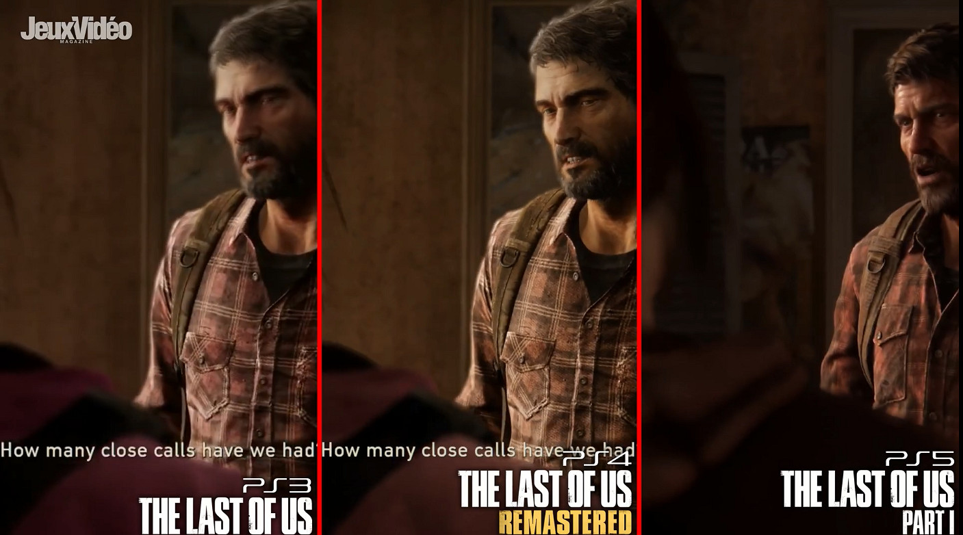 《最後生還者》PS3原版/PS4復刻版/PS5重製版畫面對比