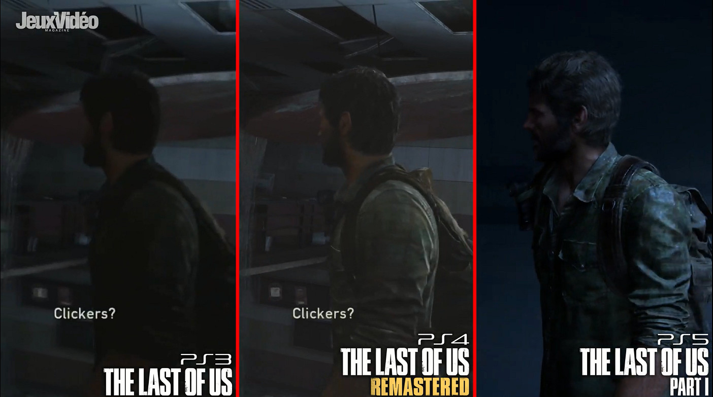 《最後生還者》PS3原版/PS4復刻版/PS5重製版畫面對比