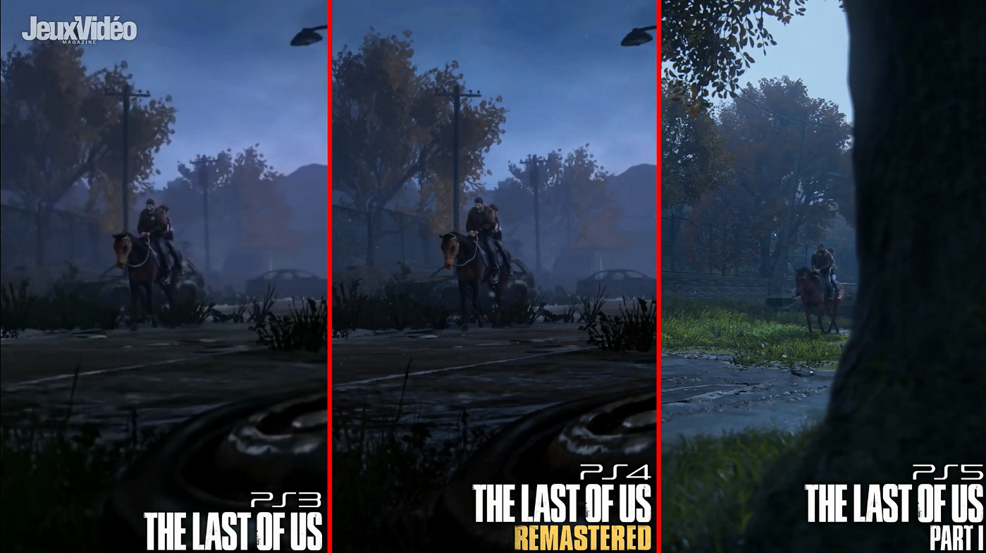 《最後生還者》PS3原版/PS4復刻版/PS5重製版畫面對比