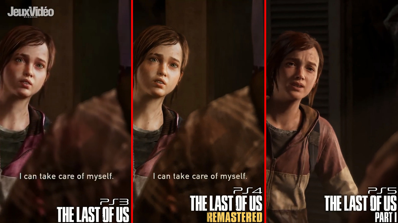 《最後生還者》PS3原版/PS4復刻版/PS5重製版畫面對比