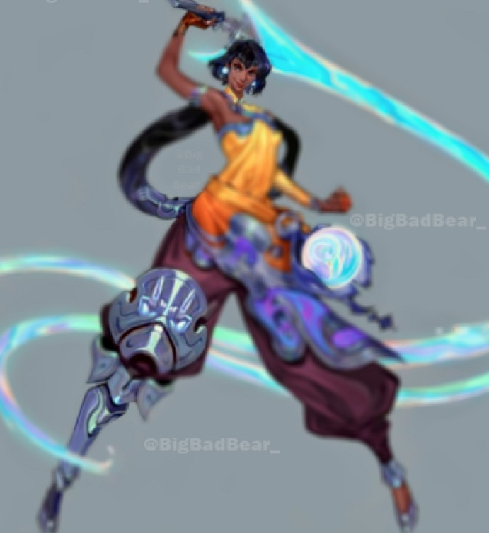 女版亞索？《LOL》曝新英雄形象 操縱流水的長刀ADC