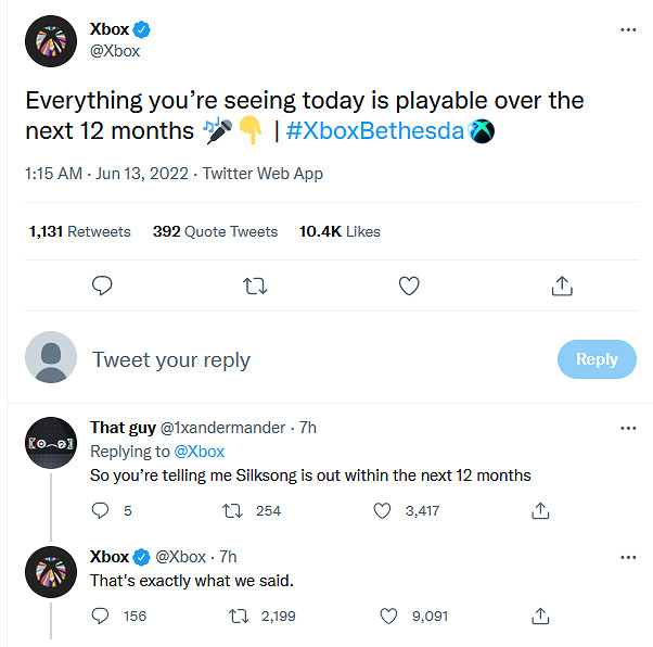 Xbox官方確認《空洞騎士:絲之歌》將在未來一年內發售