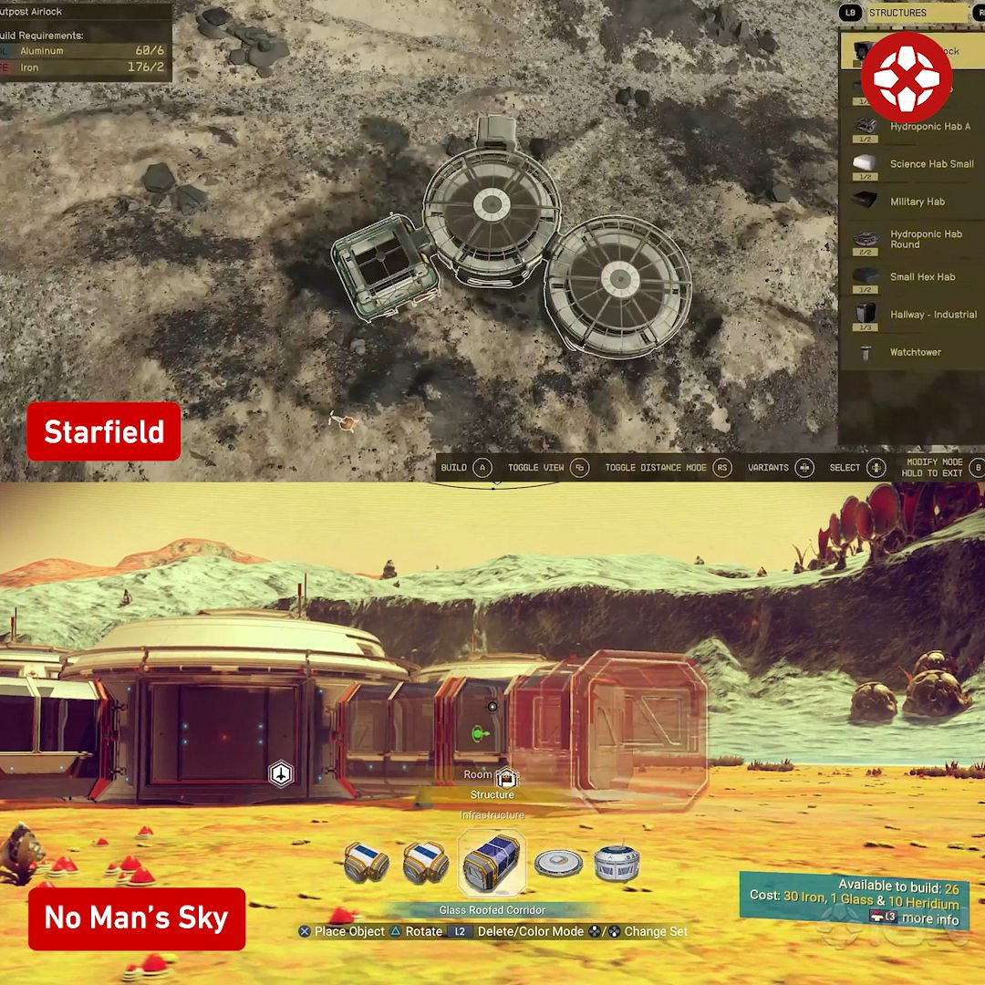 《星空之地》與《無人深空》對比影片 差別如何？