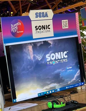 網友分享世嘉新作《索尼克邊境》遊戲節試玩版標題畫面 網友分享世嘉新作《索尼克邊境》遊戲節試玩版標題畫面