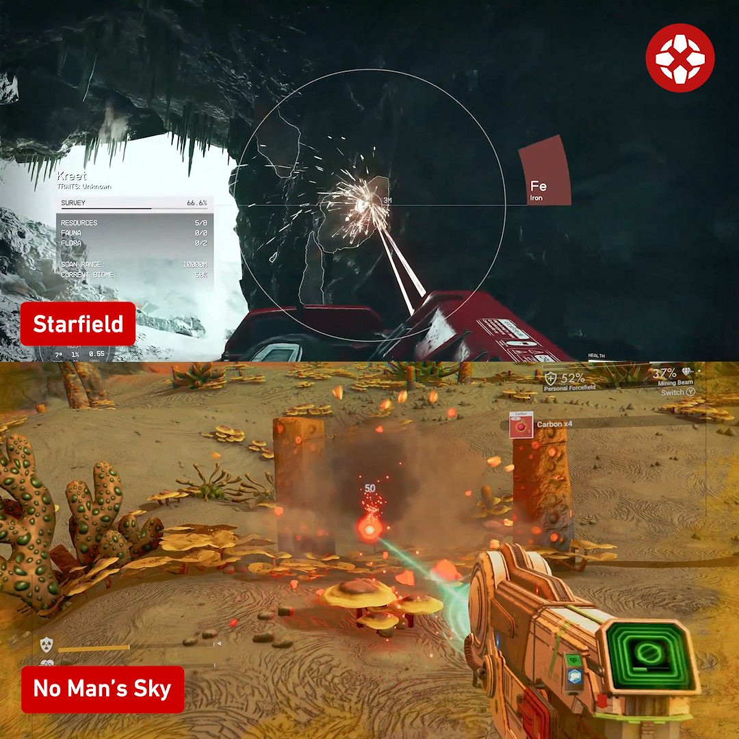 《星空之地》與《無人深空》對比影片 差別如何？