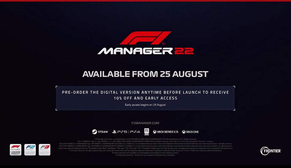 PC show:《F1 Manager 2022》公開 現已開啟預購! PC show:《F1 Manager 2022》公開 現已開啟預購!