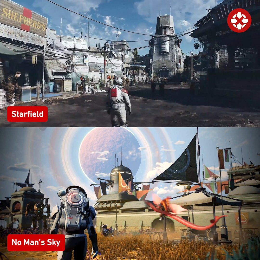 《星空之地》與《無人深空》對比影片 差別如何？