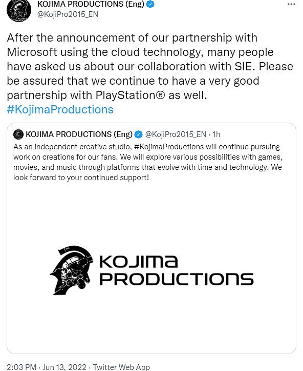 小島工作室：會繼續保持與索尼SIE的合作關係