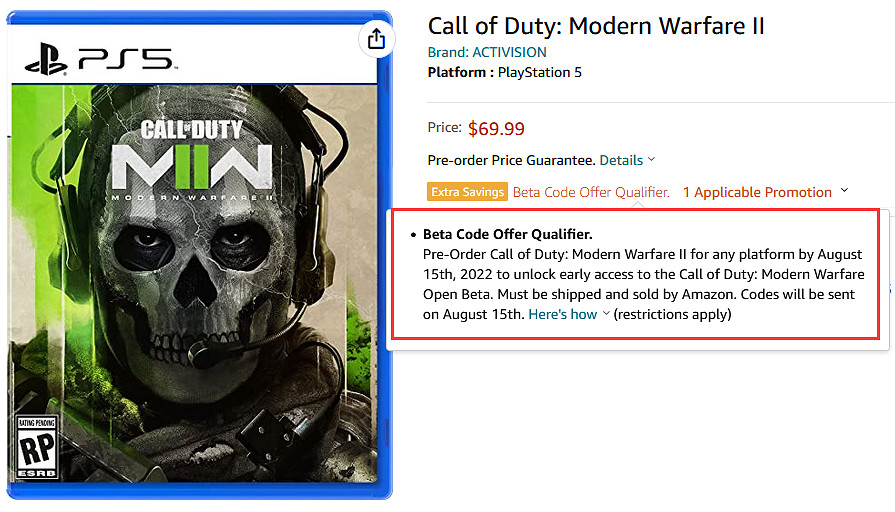 亞馬遜頁面透露《決勝時刻19》公測時間將來有可能於8月開啟 亞馬遜頁面透露《決勝時刻19》公測時間將來有可能於8月開啟