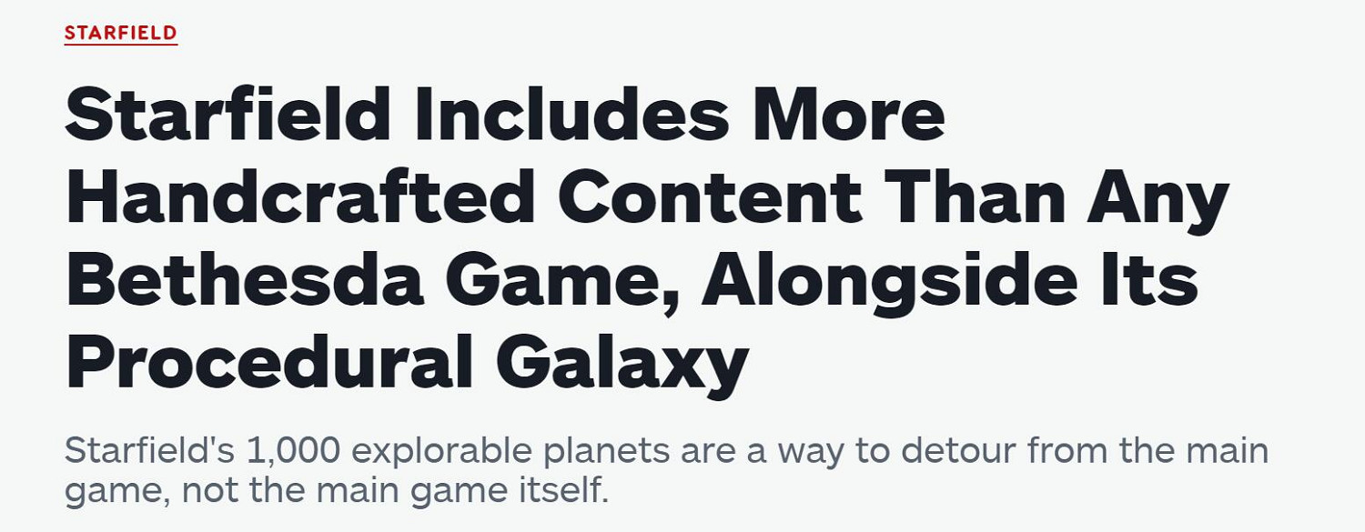 不只有程式生成!《星空》手工打造的內容量極其豐富 不只有程式生成!《星空》手工打造的內容量極其豐富