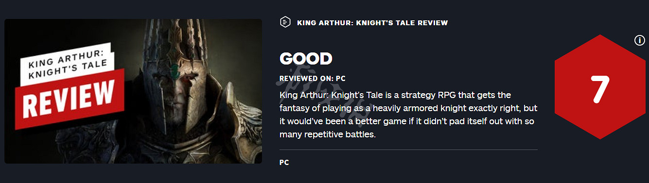 《亞瑟王騎士傳說》IGN評分高嗎?IGN評分與評價一覽 《亞瑟王騎士傳說》IGN評分高嗎?IGN評分與評價一覽