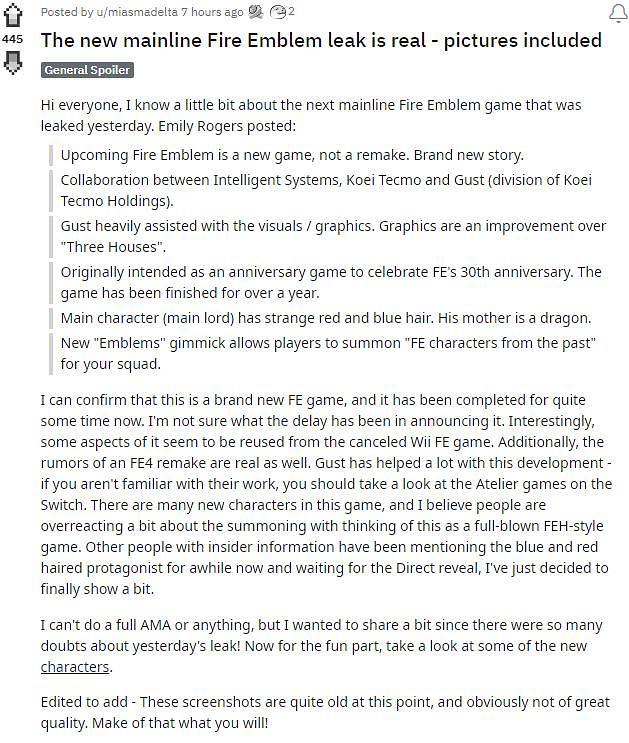 疑似《聖火降魔錄》新作圖像洩露 主角紅藍配色髮型醒目 疑似《聖火降魔錄》新作圖像洩露 主角紅藍配色髮型醒目