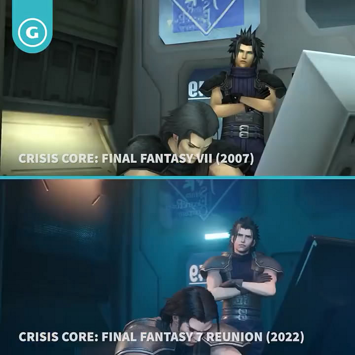 外媒《最終幻想7:核心危機 重聚》與原版對比影片賞 外媒《最終幻想7:核心危機 重聚》與原版對比影片賞