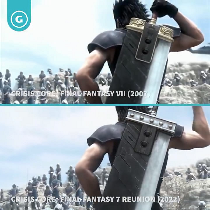 外媒《最終幻想7:核心危機 重聚》與原版對比影片賞 外媒《最終幻想7:核心危機 重聚》與原版對比影片賞