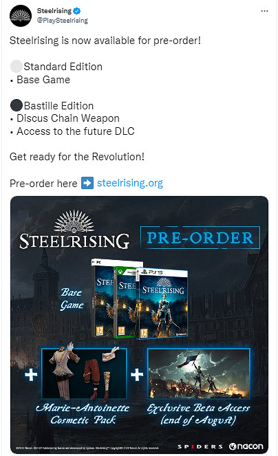 機械女僕版黑魂《鋼之崛起》8月25號內測預購即可參與 機械女僕版黑魂《鋼之崛起》8月25號內測預購即可參與