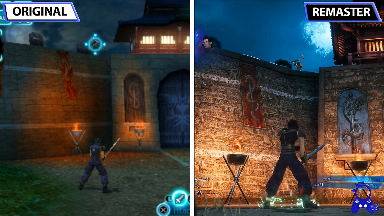 《最終幻想7：核心危機 重聚》與原版詳細對比影片