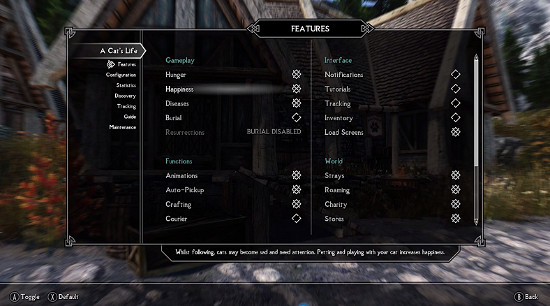 《上古卷軸5:天際》“養貓”MOD 2.0版本發布!展示欣賞 《上古卷軸5:天際》“養貓”MOD 2.0版本發布!展示欣賞