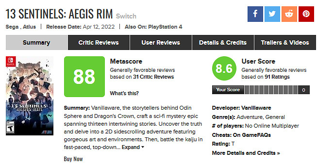 2022年中盤點！M站評分最高的十款遊戲 第一毫無懸念