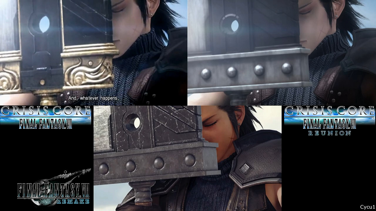 《FF7：核心危機》vs《FF7：重製版》：畫面對比！
