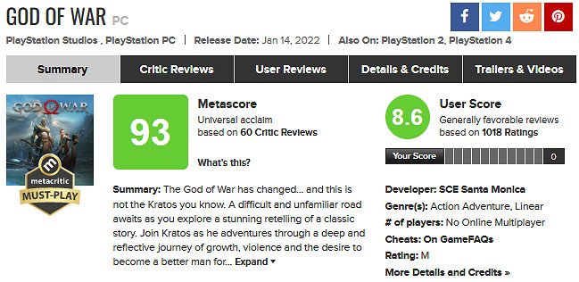 2022年中盤點！M站評分最高的十款遊戲 第一毫無懸念