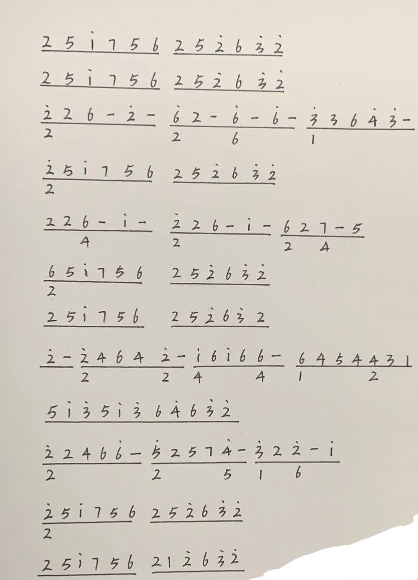 《光遇》斯卡波羅集市琴譜完整版 斯卡波羅集市光遇琴譜分享