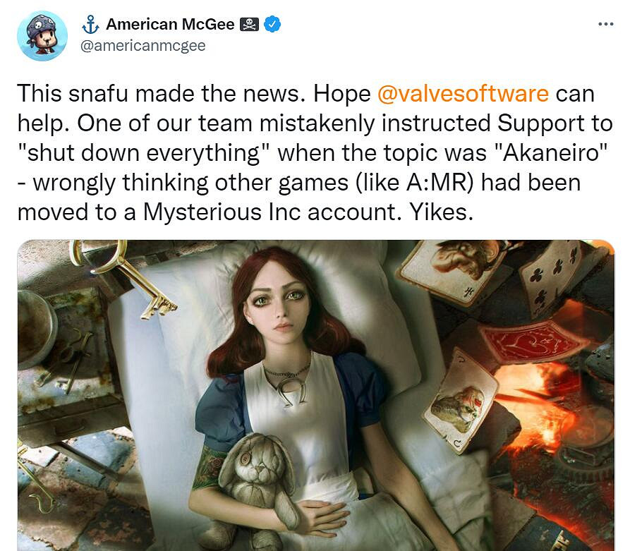 不愧是"瘋狂回歸"！《愛麗絲:瘋狂回歸》已回歸Steam