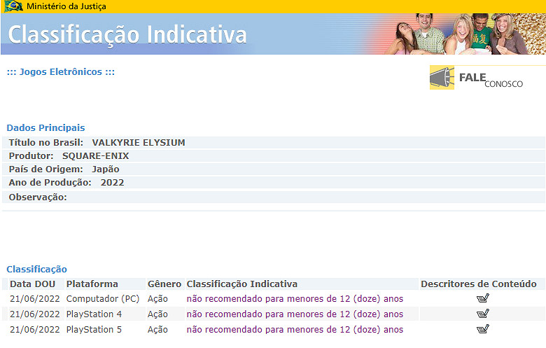 SE《北歐女神》在巴西通過評級:遊戲預計年內發售! SE《北歐女神》在巴西通過評級:遊戲預計年內發售!