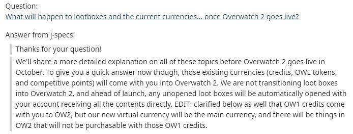 暴雪:守望玩家自動開箱後資料繼承至《鬥陣特攻:歸來》 暴雪:守望玩家自動開箱後資料繼承至《鬥陣特攻:歸來》