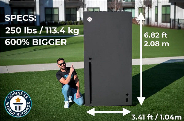 世上最大Xbox主機!能正常用並獲得金氏世界紀錄世界紀錄認證 世上最大Xbox主機!能正常用並獲得金氏世界紀錄世界紀錄認證