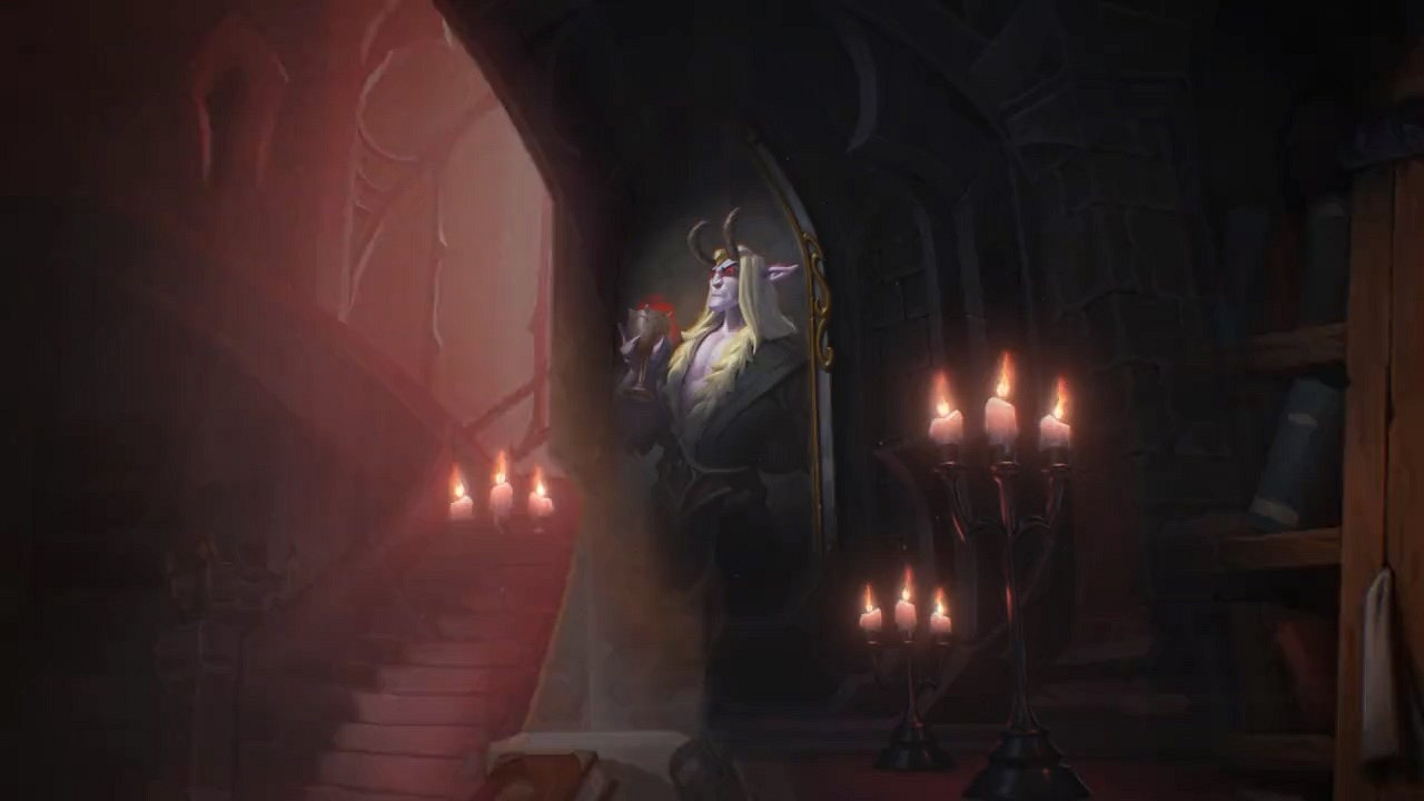 《爐石戰記》新版本前導預告 德納休斯油畫被劈開! 《爐石戰記》新版本前導預告 德納休斯油畫被劈開!