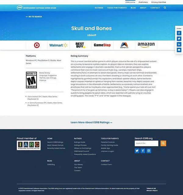 育碧海戰類MMORPG《碧海黑帆》已通過ESRB評級! 育碧海戰類MMORPG《碧海黑帆》已通過ESRB評級!