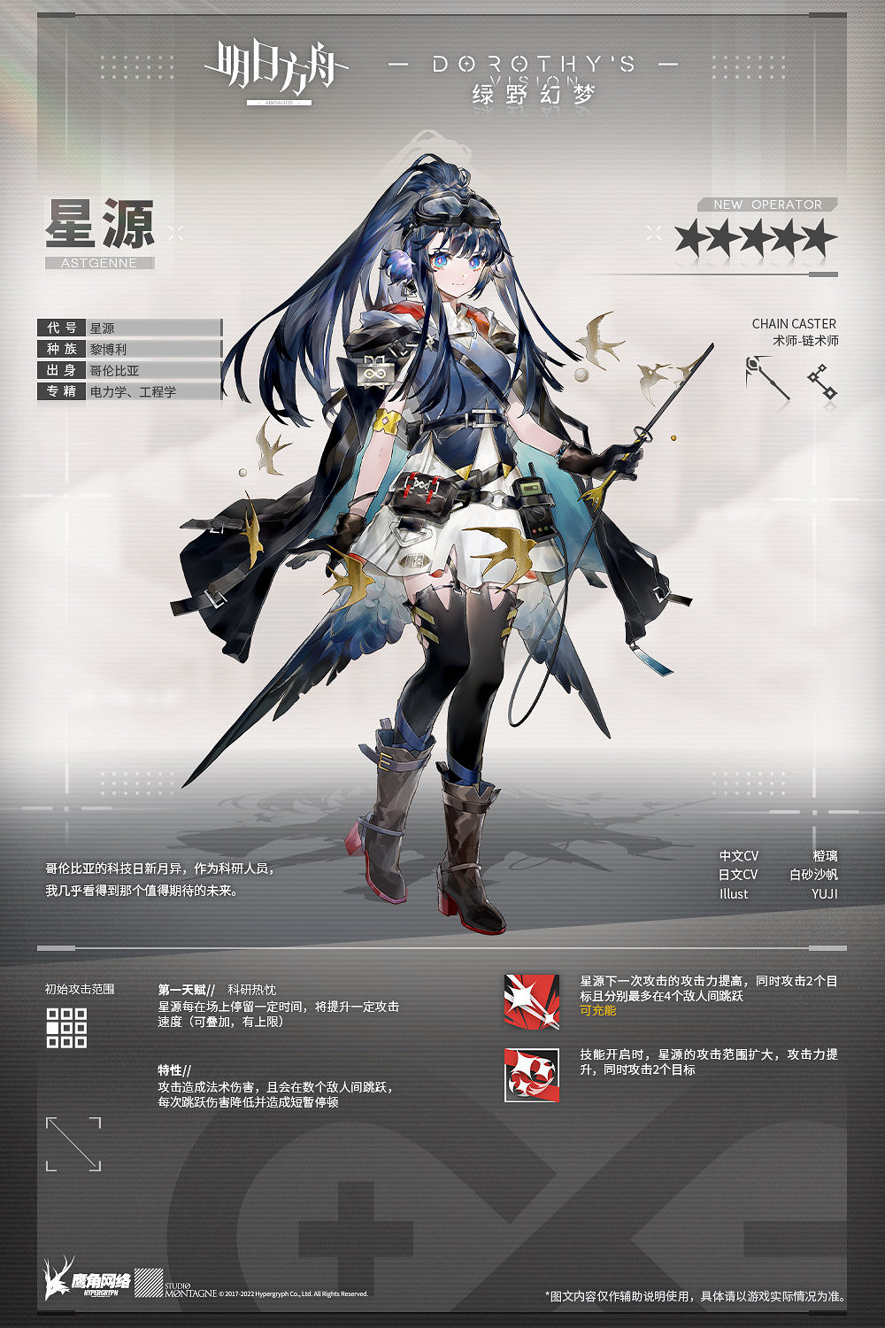 《明日方舟》全新5星術士星源 綠野幻夢活動限定 《明日方舟》全新5星術士星源 綠野幻夢活動限定