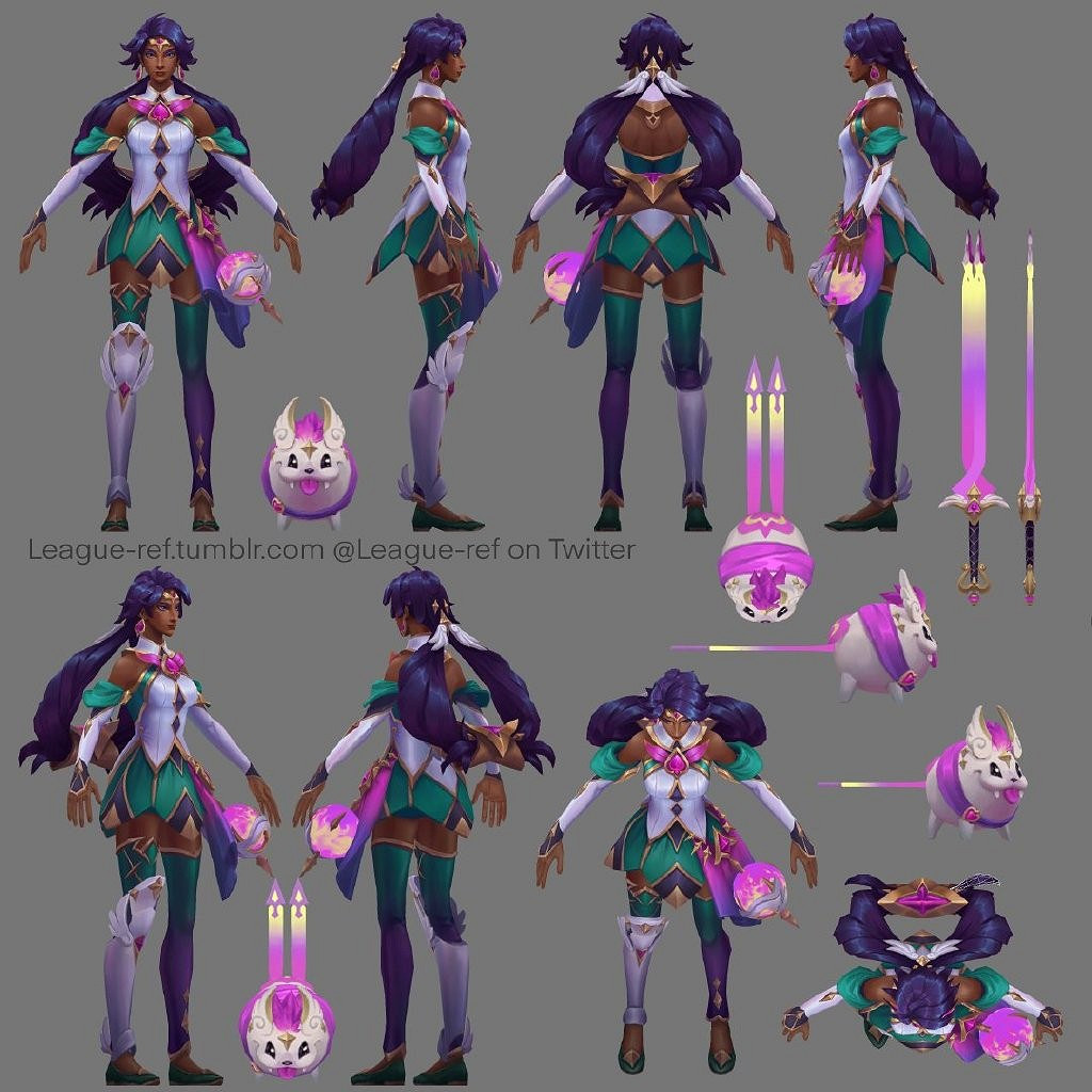 《LOL》星守皮膚遊戲內建模公布 滿屏的美少女戰士! 《LOL》星守皮膚遊戲內建模公布 滿屏的美少女戰士!