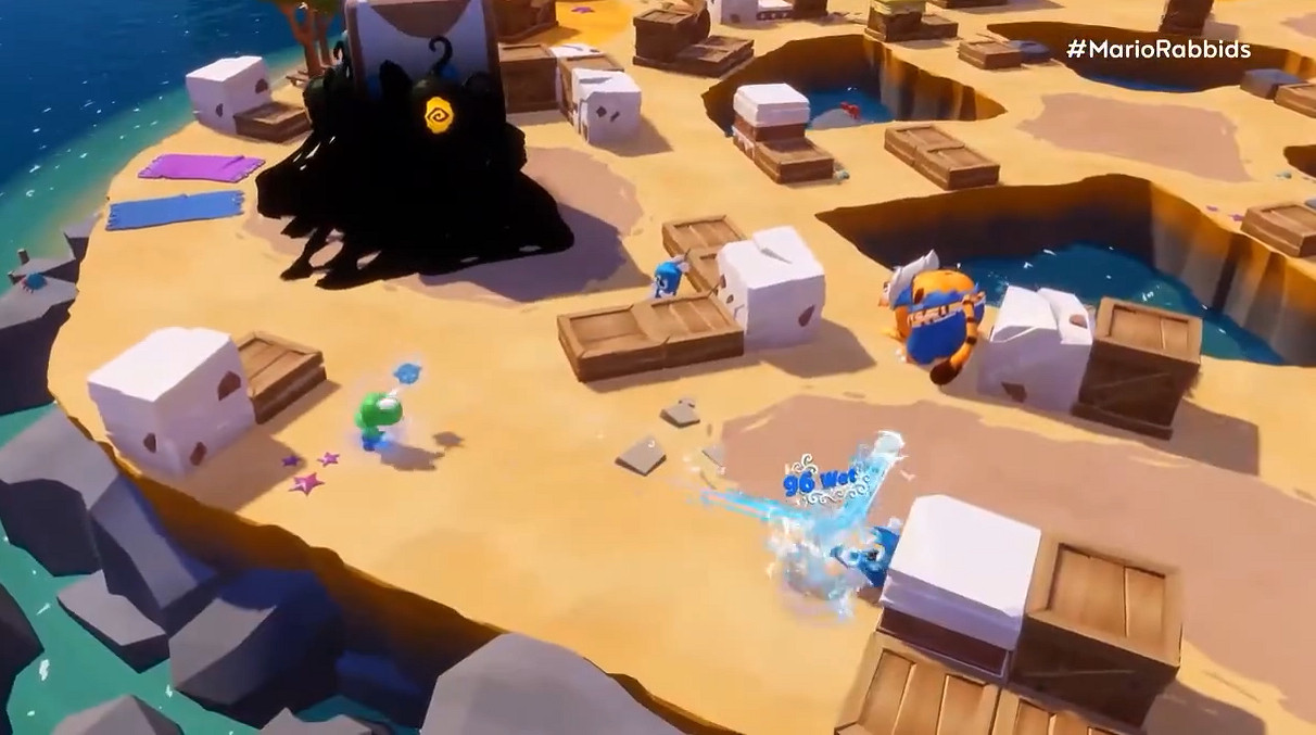 《瑪利歐+瘋狂兔子 星耀之願》新實機展示故事背景! 《瑪利歐+瘋狂兔子 星耀之願》新實機展示故事背景!