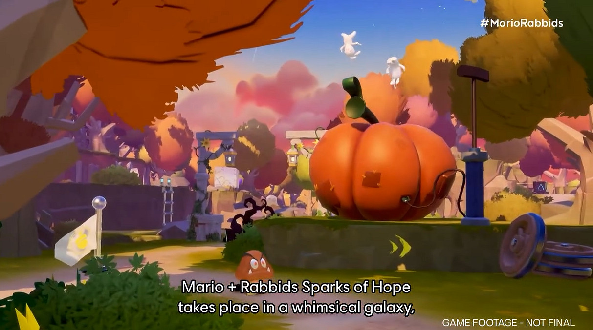 《瑪利歐+瘋狂兔子 星耀之願》新實機展示故事背景! 《瑪利歐+瘋狂兔子 星耀之願》新實機展示故事背景!