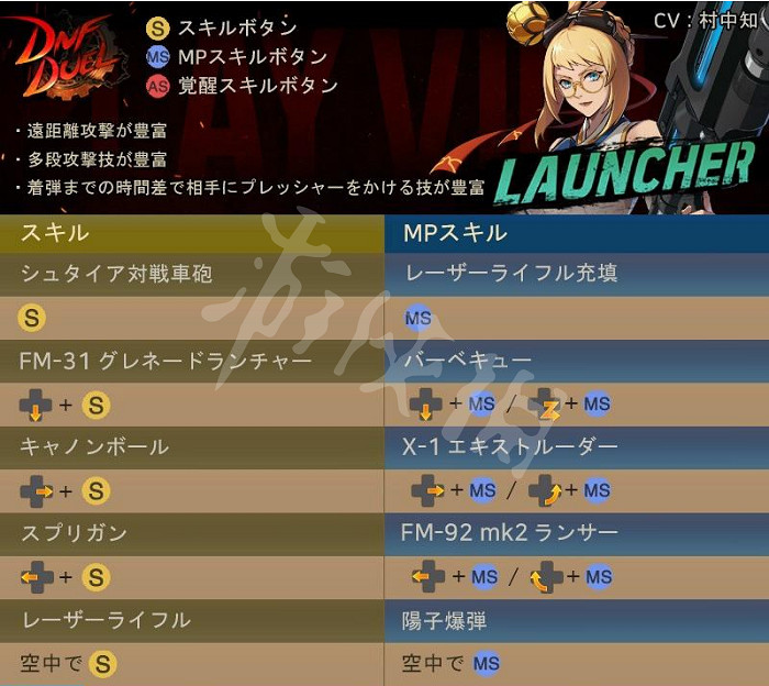 《地下城與勇士決鬥》槍炮師有哪些技能？槍炮師出招表介紹