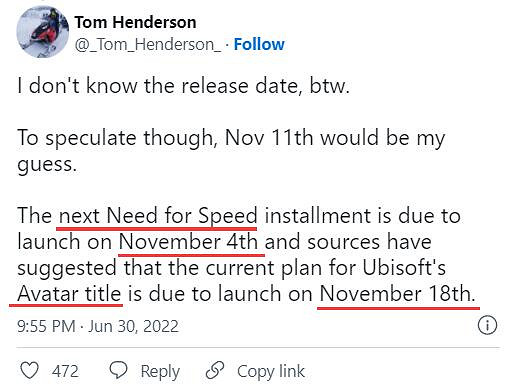 舅舅黨爆料育碧大作《阿凡達：潘朵拉邊境》發售日！