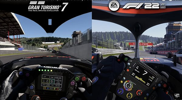 《F1 2022》vs《GT7》畫面對比 互有勝負、差不多！