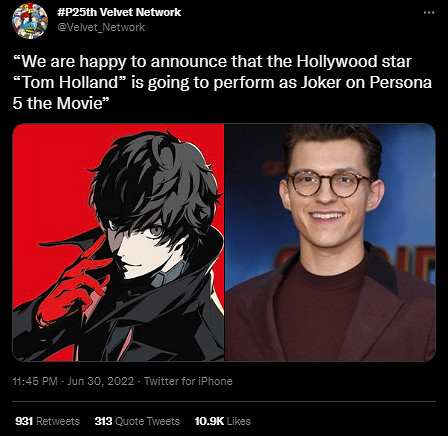 拒絕魔改!粉絲社群抗議《女神異聞錄》真人影視化! 拒絕魔改!粉絲社群抗議《女神異聞錄》真人影視化!