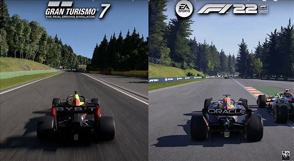 《F1 2022》vs《GT7》畫面對比 互有勝負、差不多！