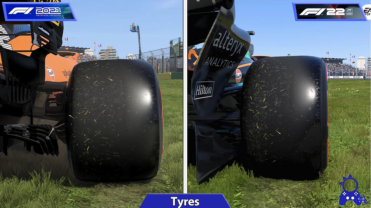 《F1 2021》VS《F1 2022》畫質對比 整體提升不大