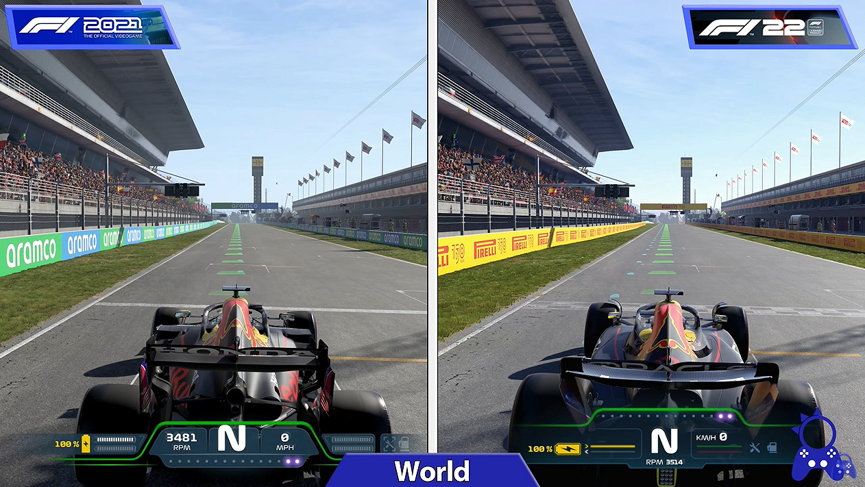 《F1 2021》VS《F1 2022》畫質對比 整體提升不大
