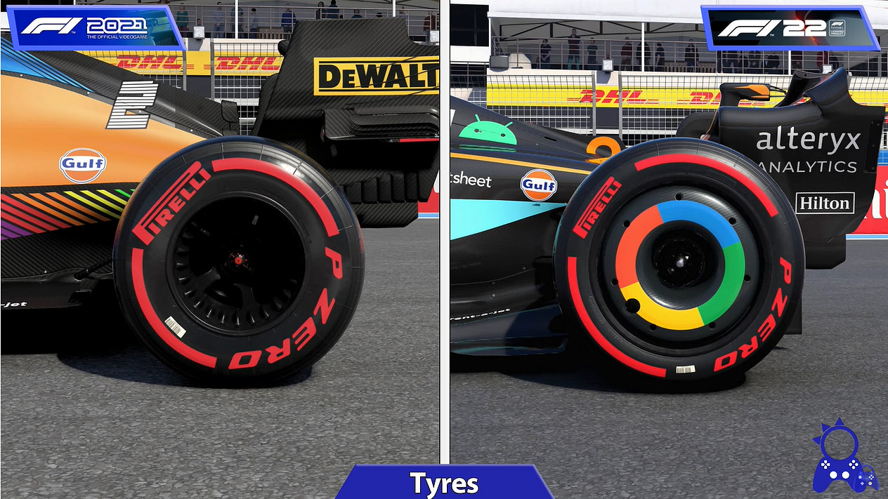 《F1 2021》VS《F1 2022》畫質對比 整體提升不大