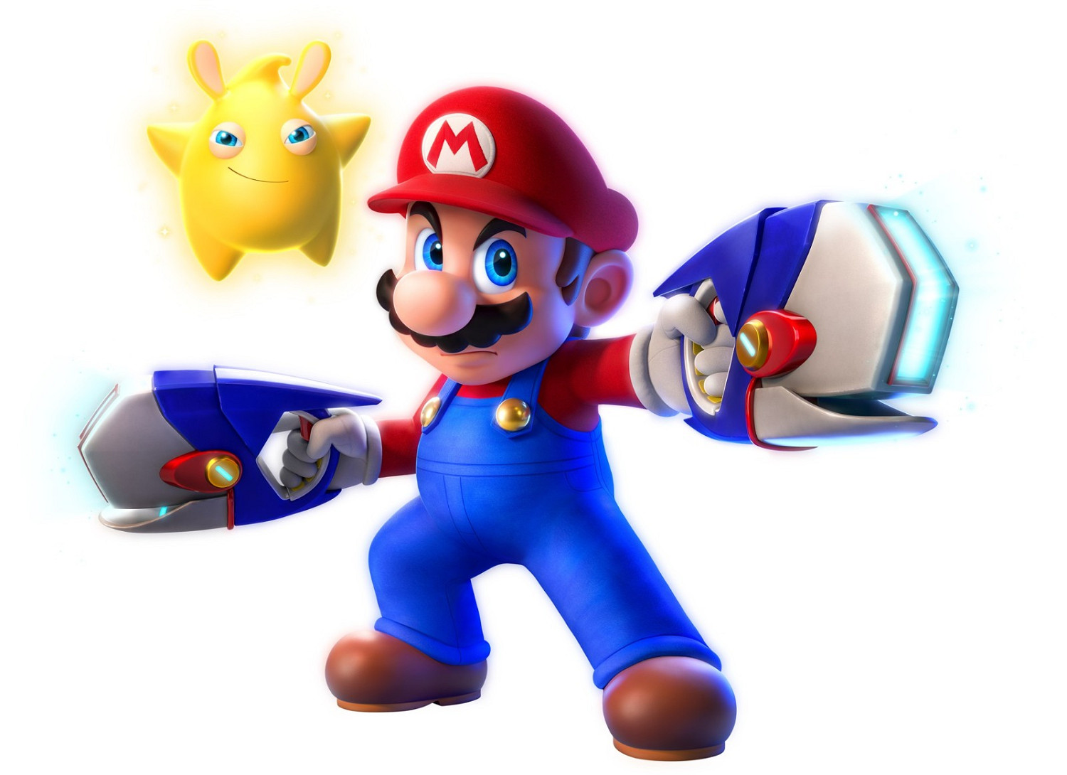 雙槍小紅帽!《瑪利歐+瘋兔星耀之願》主角團藝術圖 雙槍小紅帽!《瑪利歐+瘋兔星耀之願》主角團藝術圖