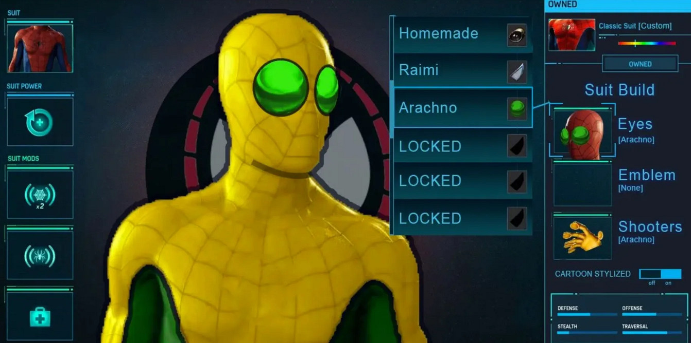 玩家自製《漫威蜘蛛人》修改外觀功能 可更改多個部位