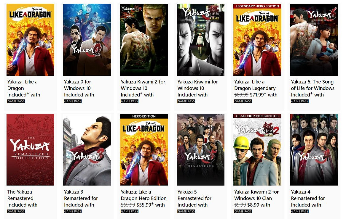《如龍》012重新回歸 Xbox Game Pass (XGP) 訂閱!同一系列就要整整齊齊 《如龍》012重新回歸 Xbox Game Pass (XGP) 訂閱!同一系列就要整整齊齊
