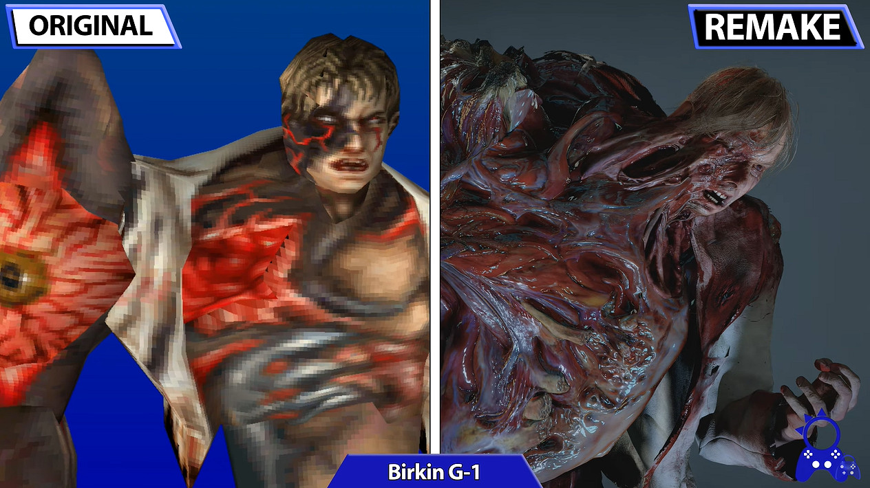 《惡靈古堡2/3》原版與重製版怪物角色對比 壓迫感十足 《惡靈古堡2/3》原版與重製版怪物角色對比 壓迫感十足