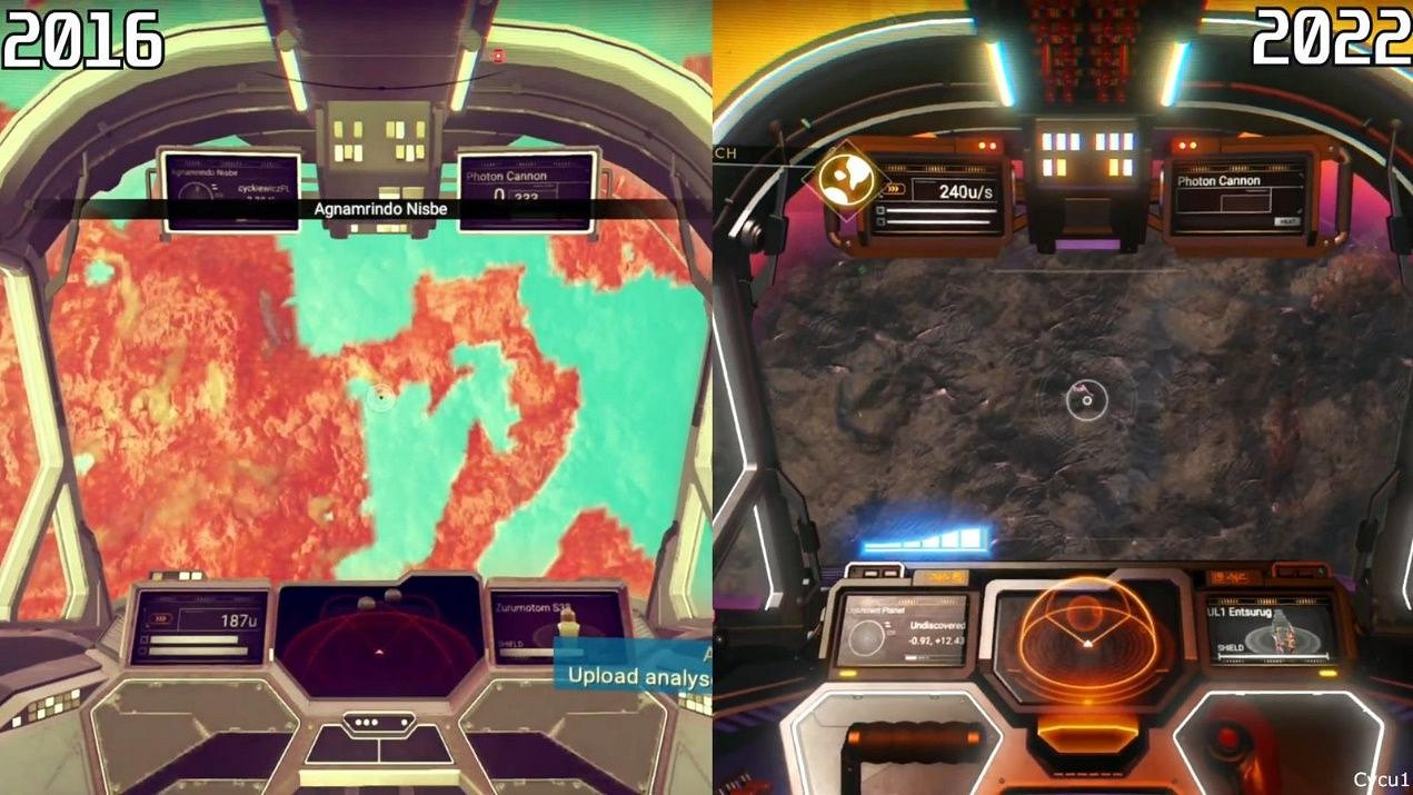 良心！《無人深空》2016年版與2022年版畫面對比影片